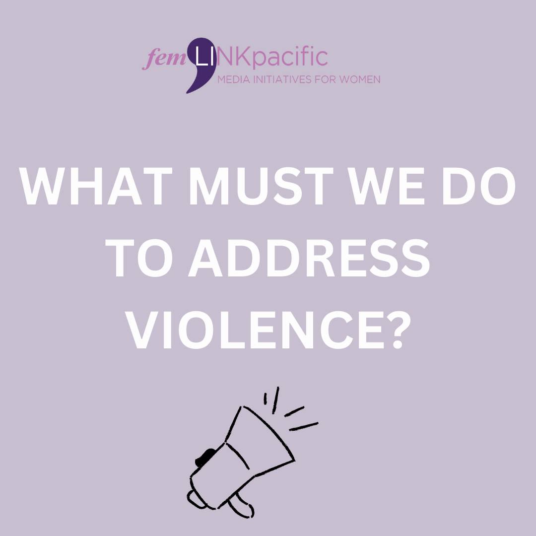 What must we do to address violence?