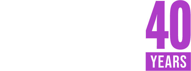 IWDA Logo - large white text with a 40 next to it.