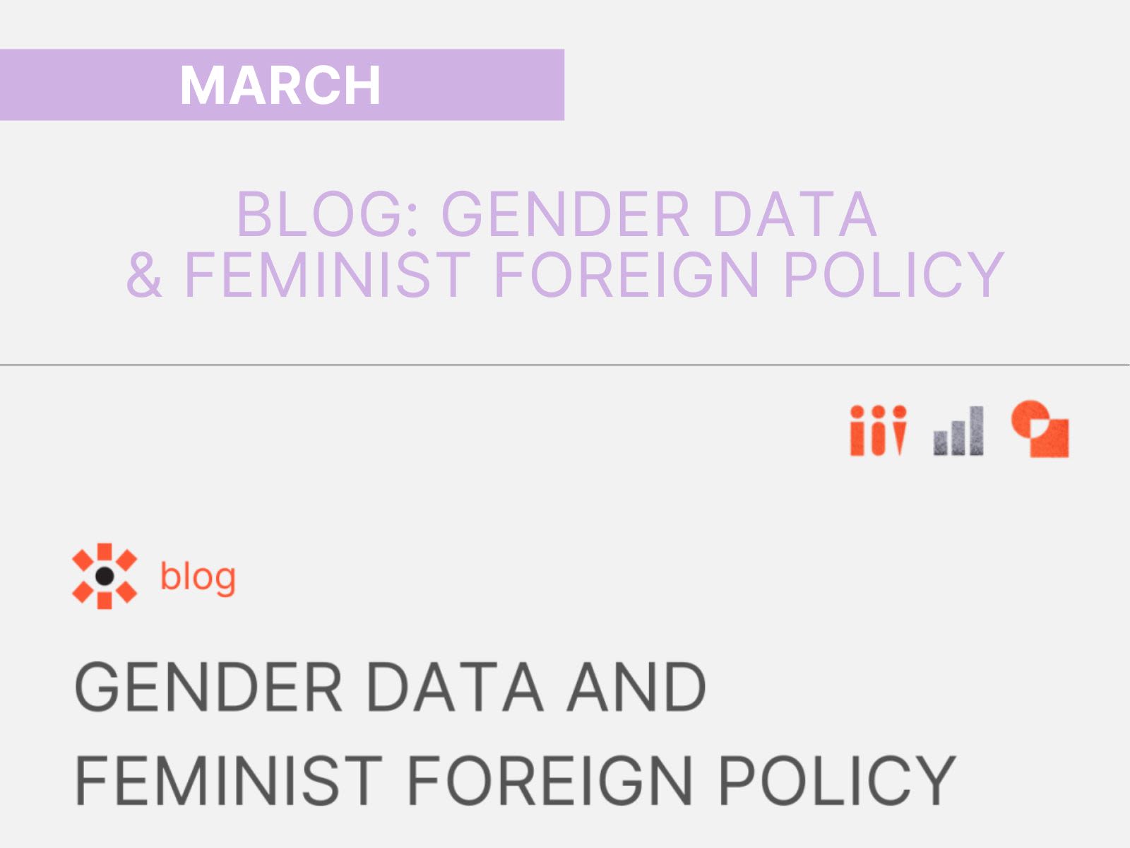 March: Blog, Gender Data & Feminist Foreign Policy